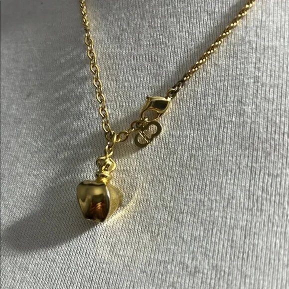 Christian Dior Perfume Bottle necklace in Gold - Preowned in great condition - Picture 1 of 3